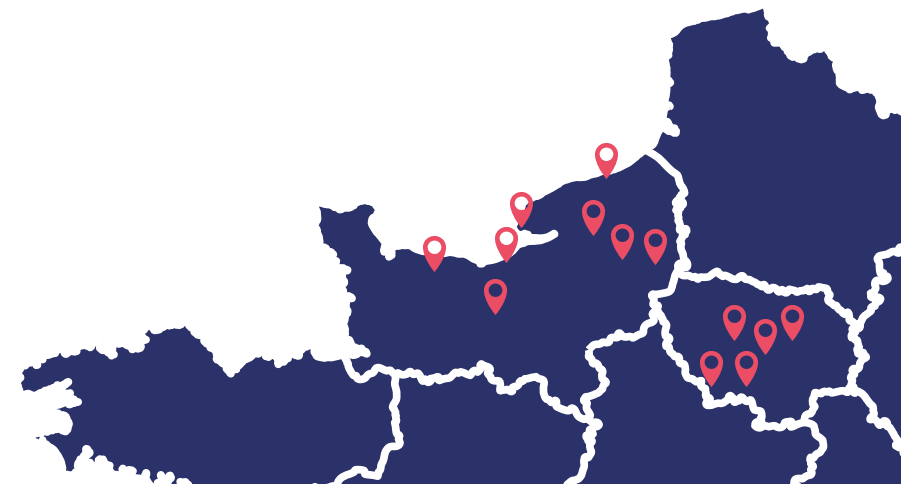 Un groupe implanté en Ile-de-France et Normandie